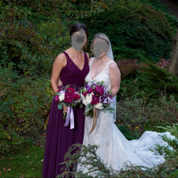 Mori Lee Purple Bridesmaid Dress - Picture 2 of 9